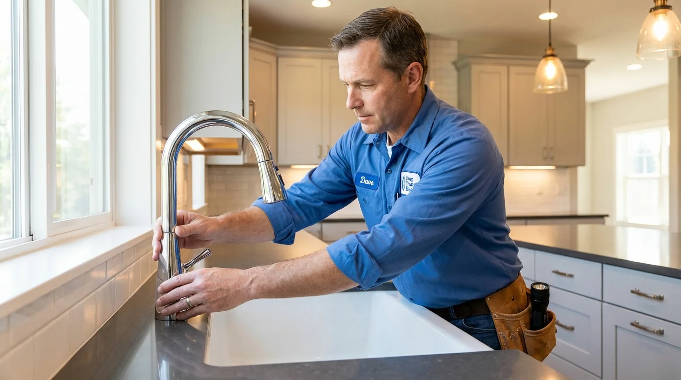 Kitchen faucet installation by Johns Plumbing LLC in King George