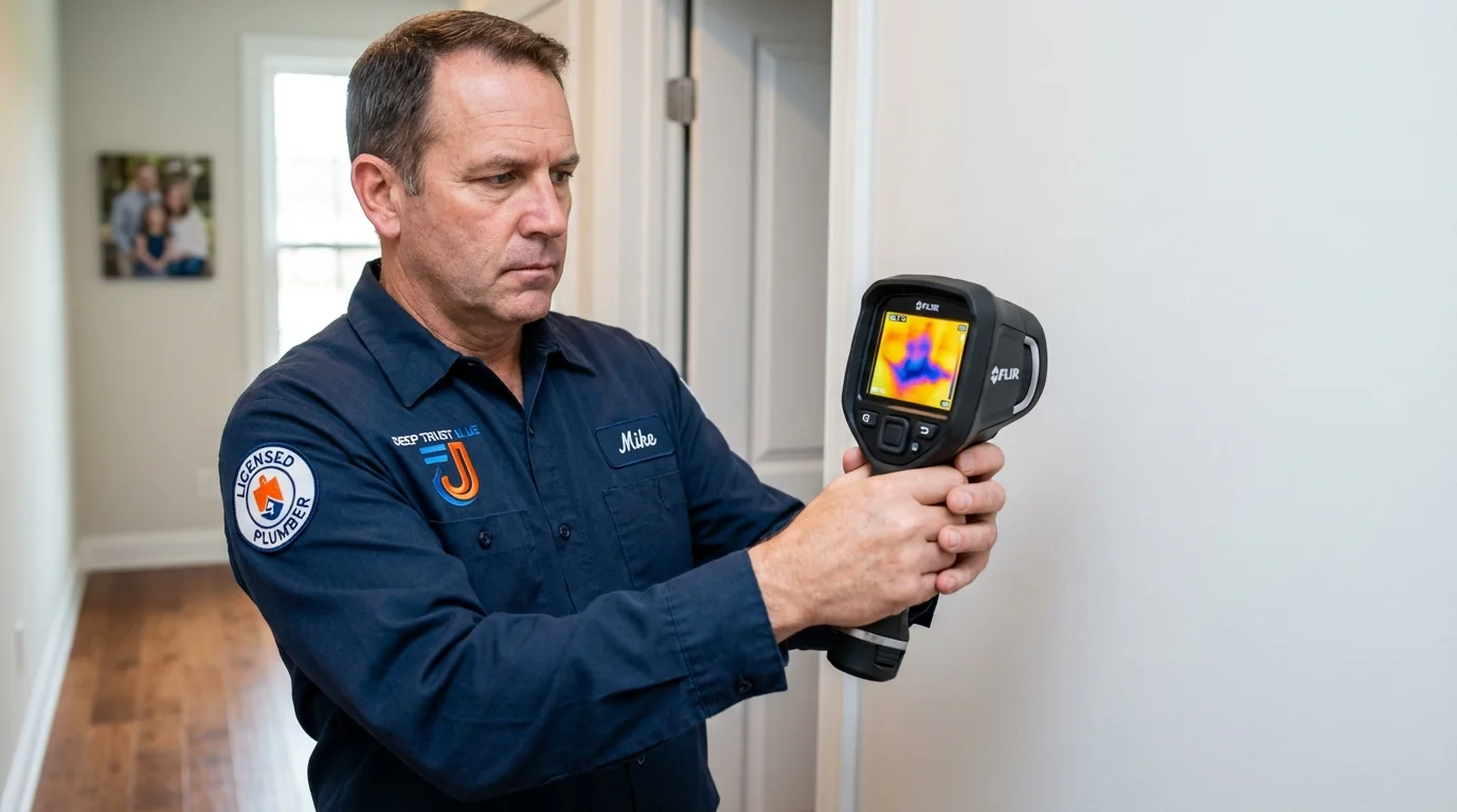 Thermal imaging leak detection by Johns Plumbing LLC in King George